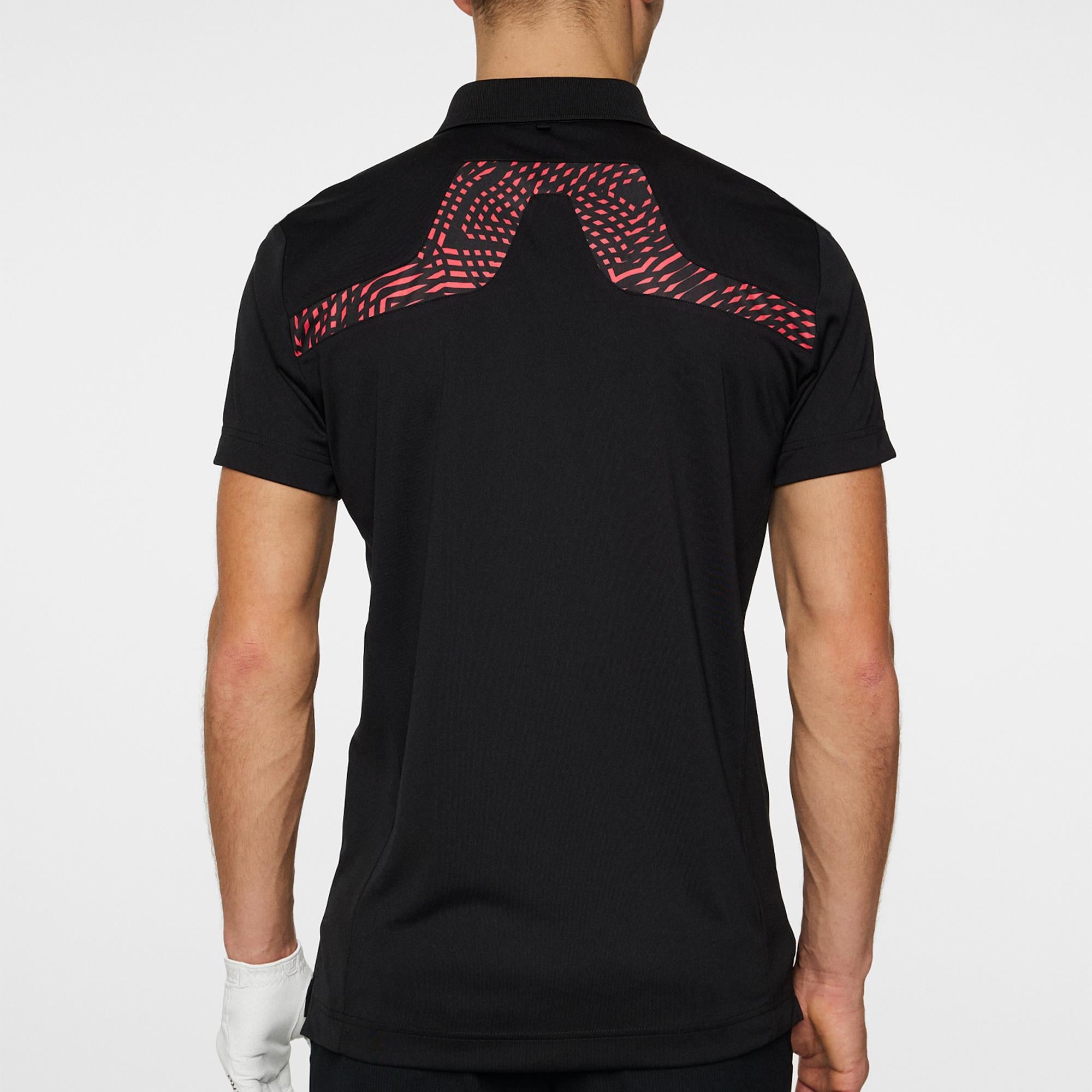 J Lindeberg Masters KV Tour Mens Golf Polo Shirt Black